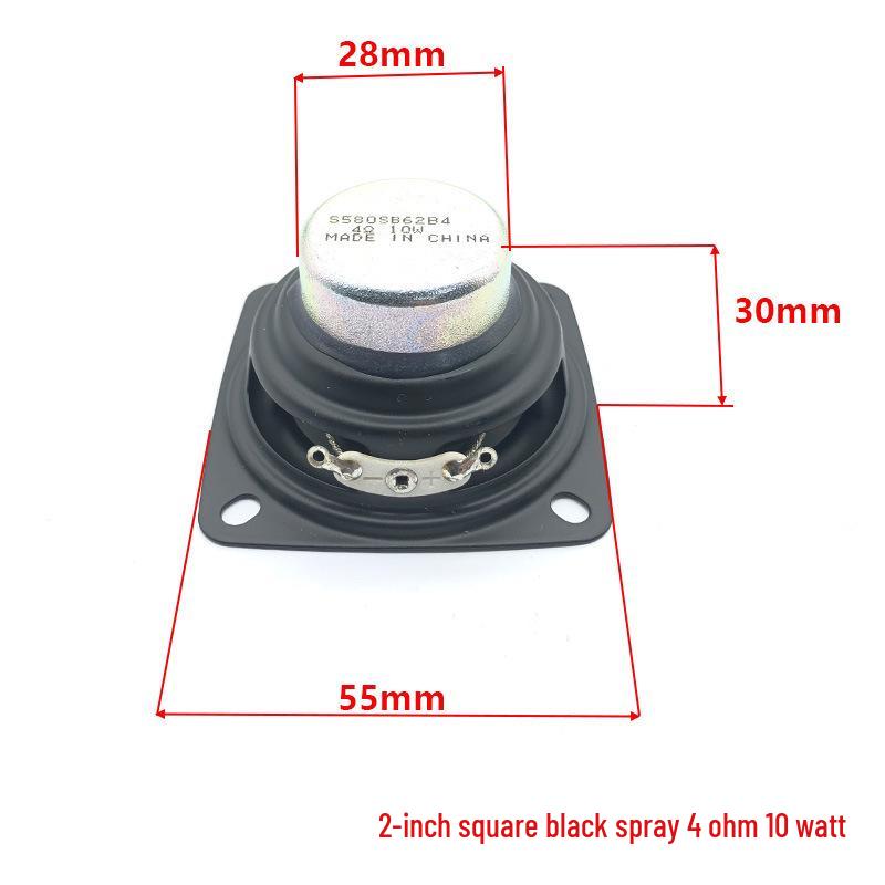 S Brand 2-дюймовый полнодиапазонный высокомощный квадратный вуфер 8 Ом 20 Вт с длинноходовой звуковой катушкой
