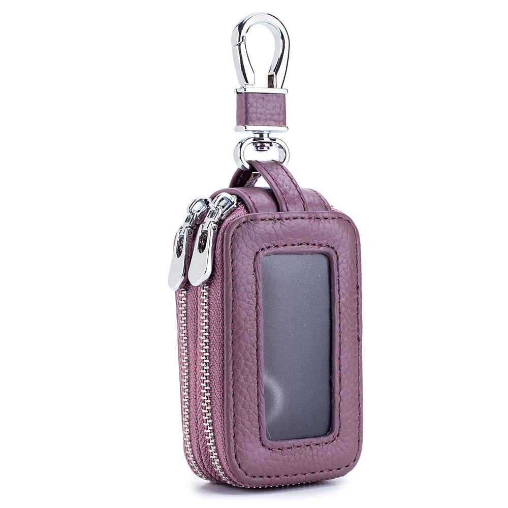 Двухслойная сумка для ключей от машины, прямые продажи из Гуанчжоу, многофункциональная молния, унисекс, мягкая