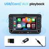 Для VW Wireless CarPlay Android Auto Car Radio 7 дюймов Мультимедийный MP5-плеер с USB-зеркалированием экрана Bluetooth Hands Free Calling