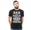 Мужская футболка ко Дню отца Папа и Дочь Герой Принцесса Подарок папе Папина футболка