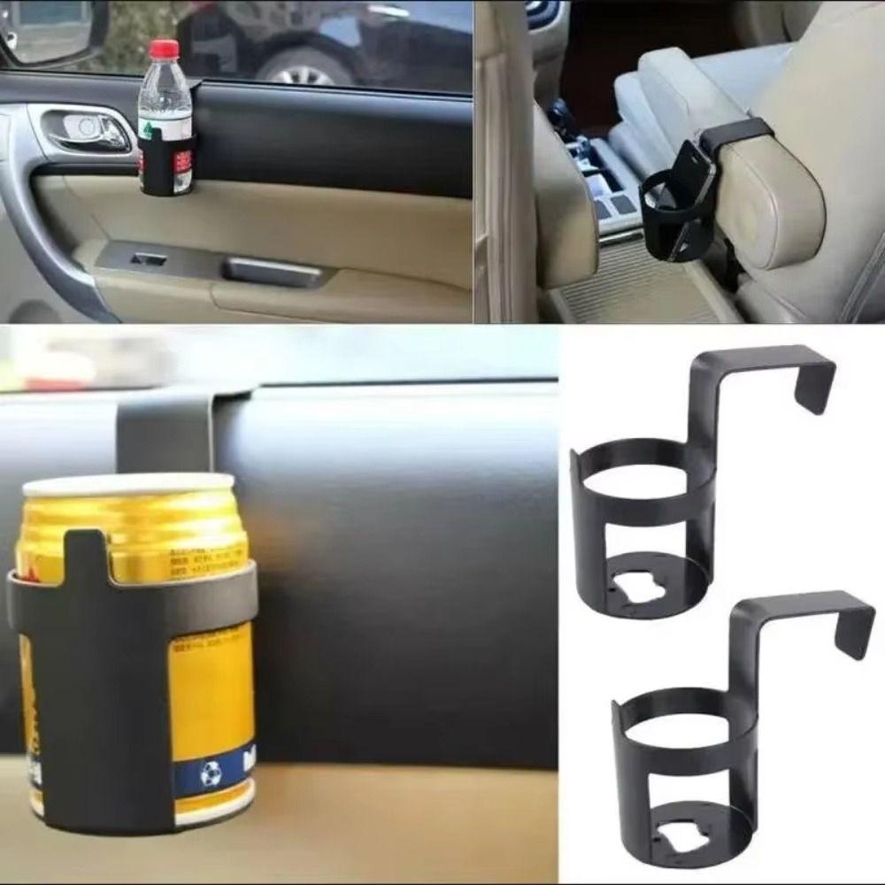 2pcs Plastic Car Drink Cup Holder Portable Coffee Bottle Holder  Auto Truck Interior