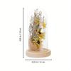 Sunflower Gifts for Women, Artificial Sunflowers In Glass Dome with LED Strip, Sunflower Decor On Mother's Day, Valentine's Day, Christmas