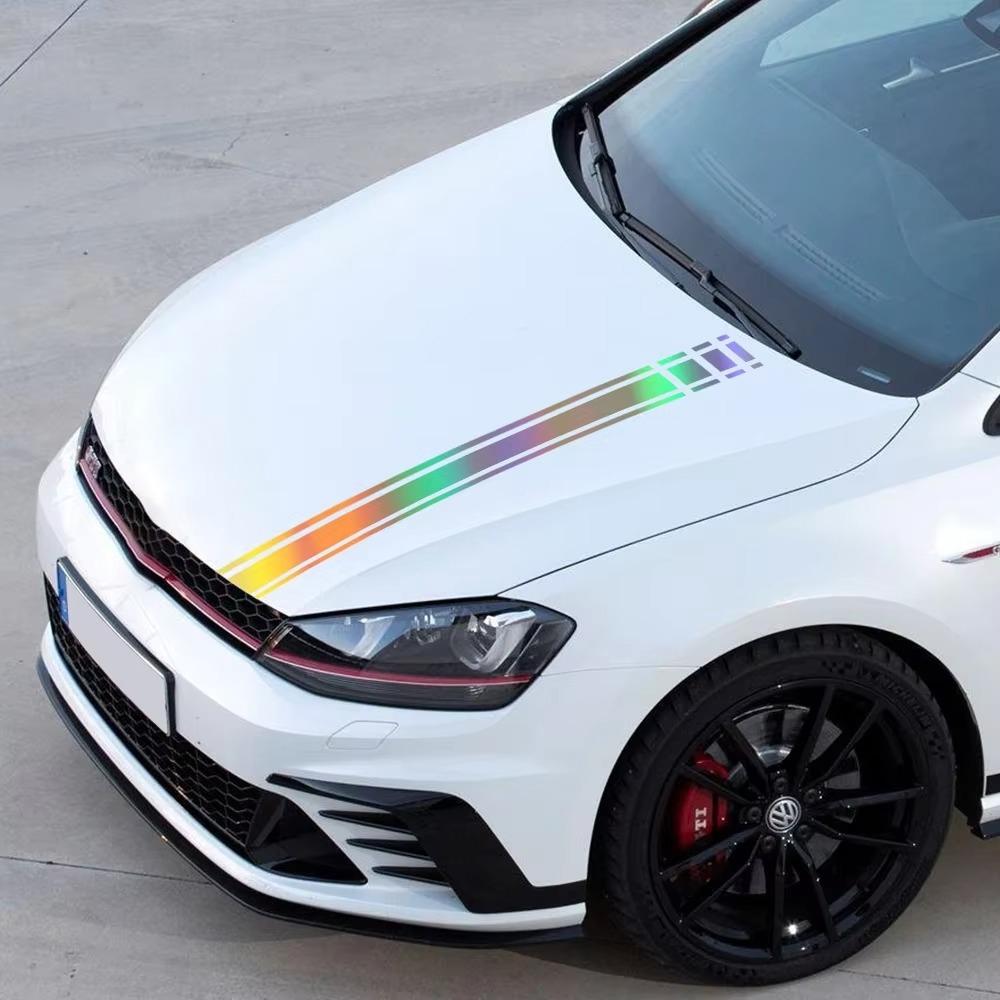 Наклейка на капот автомобиля в гоночном стиле Для Volkswagen VW Golf 8 7 5 6 R GTI MK8 MK7 MK5 MK6 MK4 Виниловая пленка Декор Наклейки Автомобильные аксессуары