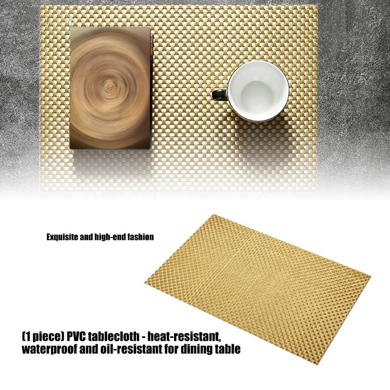 Strong PVC Placemat for Kitchen & Dining Areas Resists Heat Water & Greases Upgrades for Long Service Performances