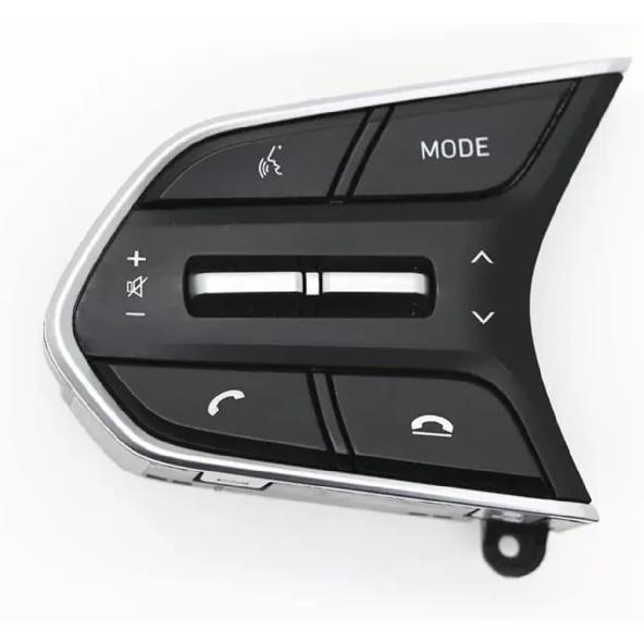 Совместимо с Hyundai 2018 2019 Santa FE TM Кнопки круиз-контроля на рулевом колесе Кнопка дистанционного управления Кнопка регулировки громкости 96710 96720(белый)
