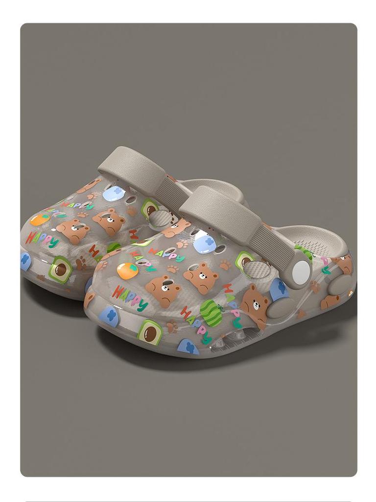 Летние детские сандалии Баотоу 2026: Дырявые туфли для мальчиков и девочек для пляжа