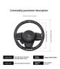 For Subaru Brz Wrx Xv Ascent Forester Outback Impreza Legacy Car AntiSlip Carbon Fiber Leather Ultrathin Steering Wheel Cover ss1