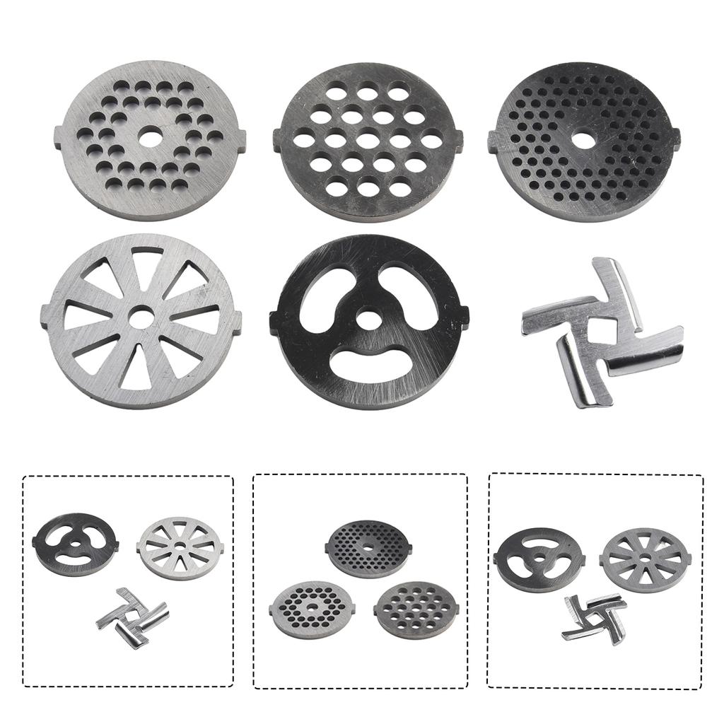Кухонная мясорубка Миксер Пластины Диски Комплект Аксессуары Нержавеющая сталь