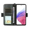For Samsung Galaxy A53 5G Leather Case Magnetic Closure Wallet Stand Phone Cover with Crossbody Strap