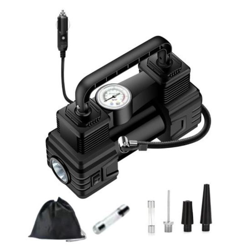 12 В шинный насос портативный атмосферный компрессор с аварийной светодиодной подсветкой цифровой дисплей воздушный насос автоматический шинный насос