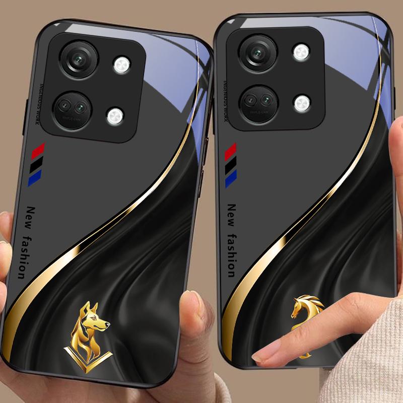 Starlight Zodiac Для OnePlus Nord 3 5 6T 7 Pro 8 12 10T Reno8 Lite 5G 10R Nord N30 Чехол для телефона из закаленного стекла с твердой оболочкой Черный
