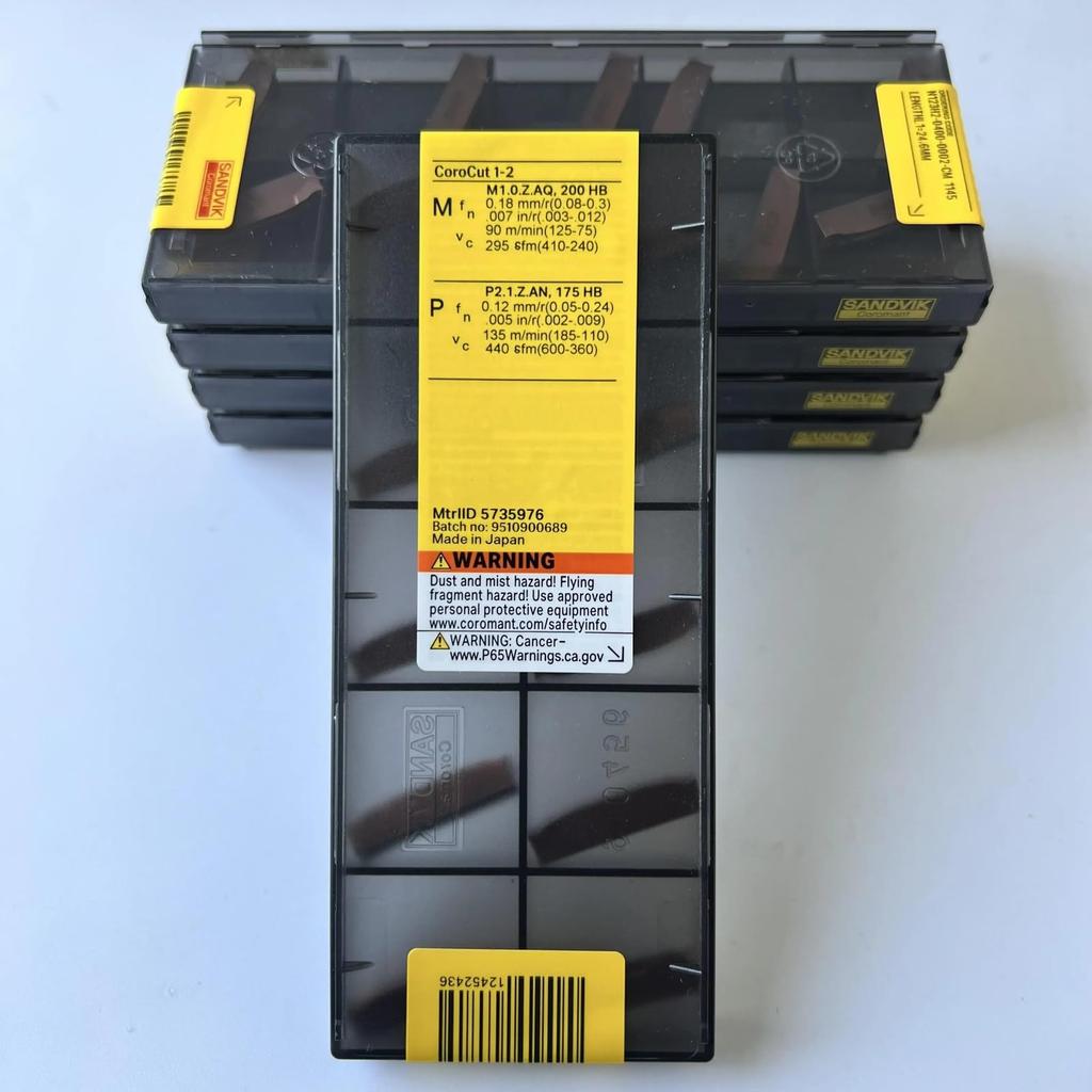 Original Sandvik / N123H2-0400-0002-CM 1145 CNC Lathe Carbide Blade 10 PCS