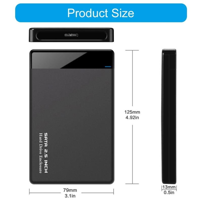 Корпус для 2,5-дюймовых жестких дисков USB 3.0, корпус для SSD, коробка для жесткого диска, сменный корпус для аксессуаров ПК и ноутбука