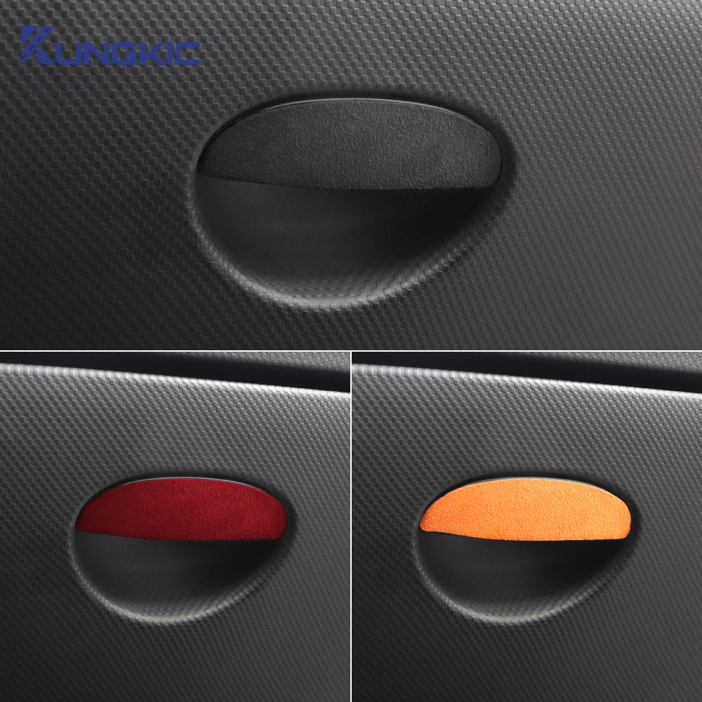 Top Suede Trim Sticker For SEAT Leon Altea Toledo MK1 MK2 Ibiza Cupra Cupra for Skoda Fabia Rapid 2005-2012 Storage Accessories