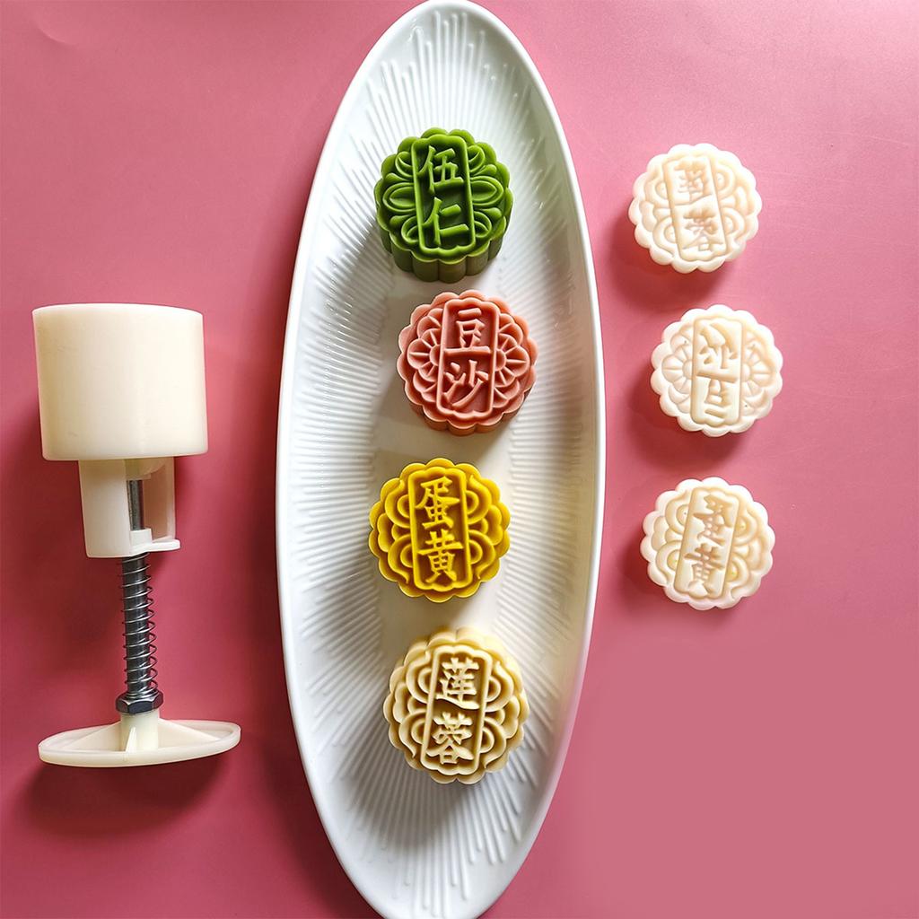 Фестиваль середины осени Формы для лунных пряников Разные вкусы Форма для лунного пряника Штампы для печенья DIY Ручной пресс Формы для печенья Десертные резаки