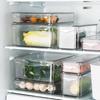 Square Plastic Stackable Refrigerator Storage Box - Japanese-Style Fresh-Keeping Kitchen Organizer