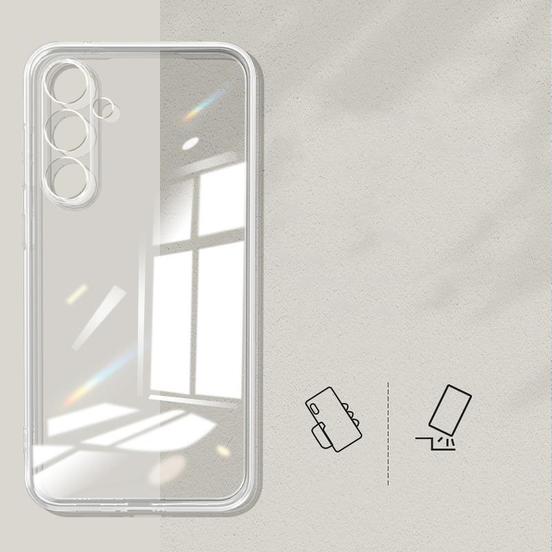 Ультратонкий мягкий чехол из ТПУ для Samsung S25 S24 S26 S22 Ultra Plus S23 S21 S20 Fe A16 A36 A55 A15 A26 A35 A54 A17 A37 A57 5G, противоударный, прозрачный.