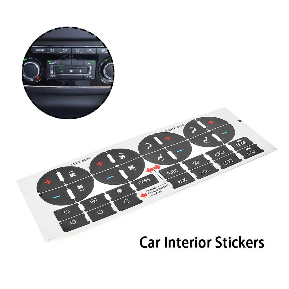 Климат-контроль Замена Наклейки для салона автомобиля Ремонт кнопок Украшения Кнопка управления Наклейка