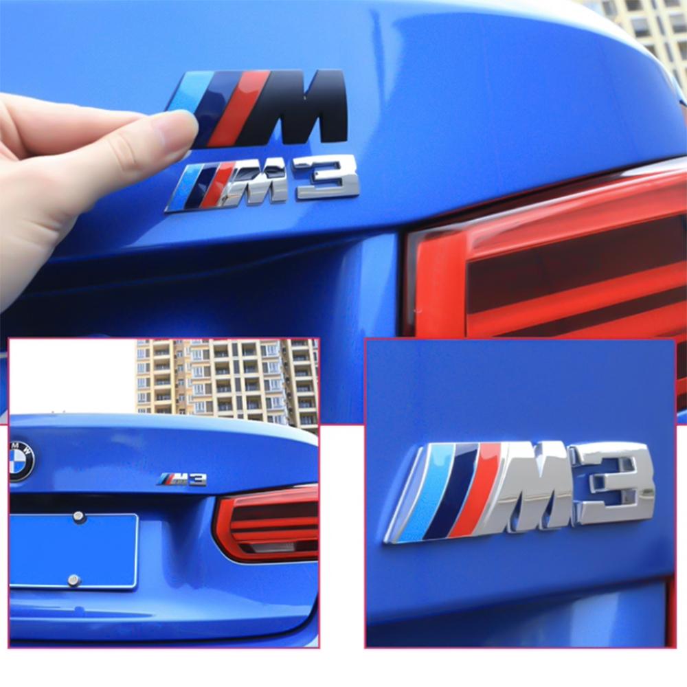 3D ABS Хром Логотип M3 M5 Эмблема Значок на Заднюю Крышку Багажника Автомобиля Для BMW M Sport Performance M1 M2 M3 M4 M4 M5 M6 M7 Наклейка Аксессуары
