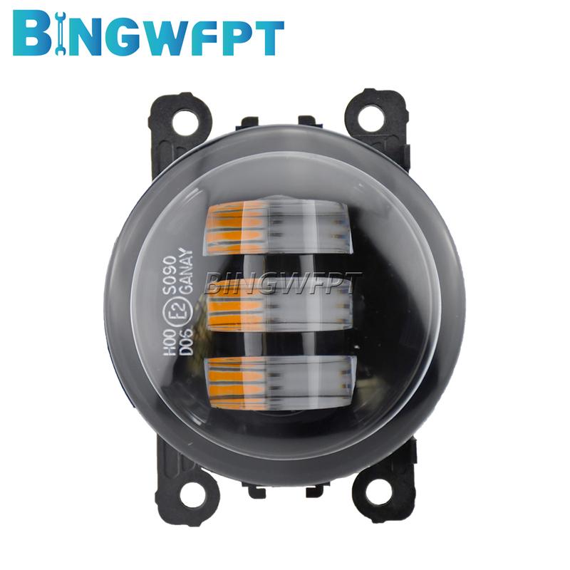 1 пара противотуманных фар для Jeep Cherokee KL 2014 2015 2016 Сборка противотуманной фары H11 LED 12V Фары Дневные ходовые огни