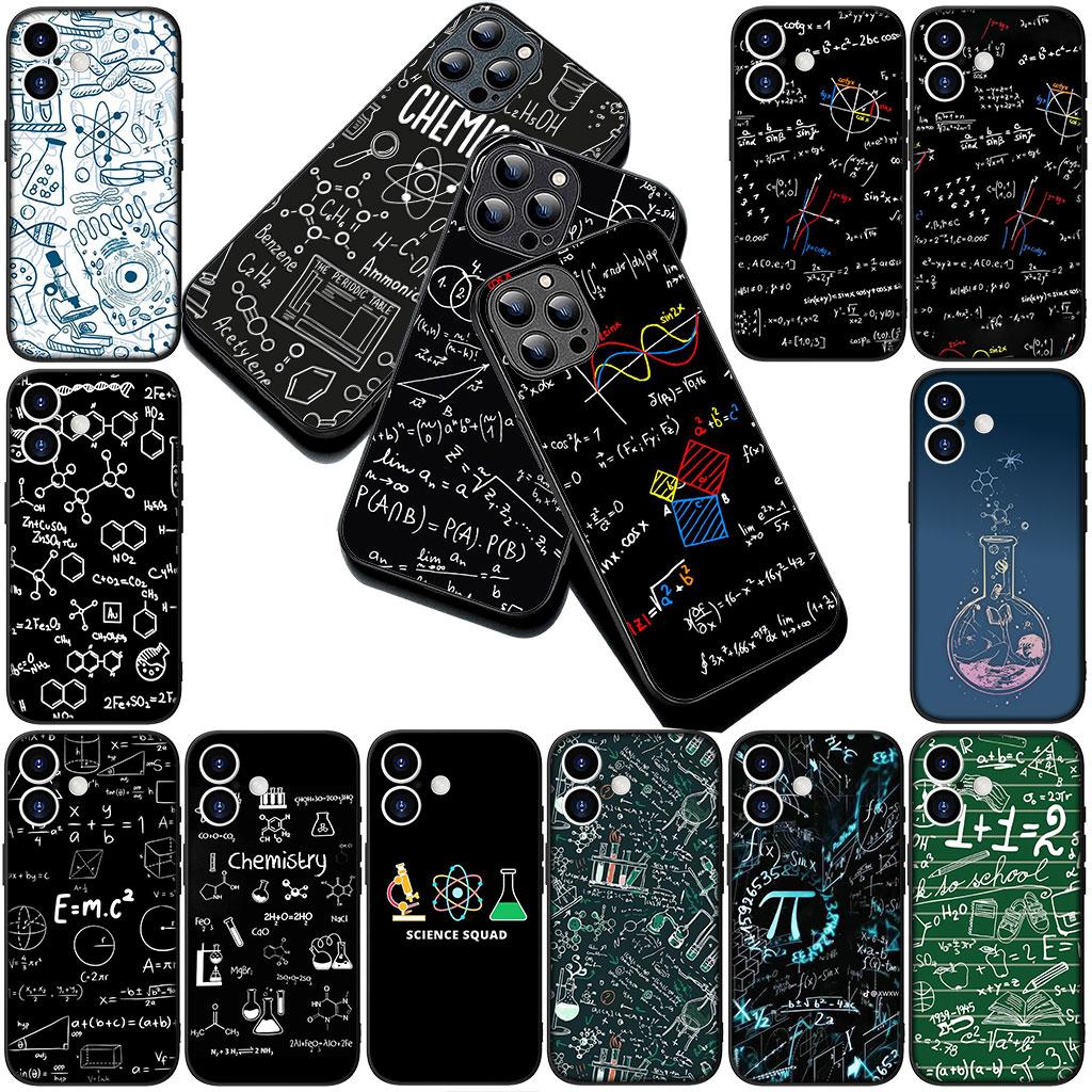 Чехол для телефона Apple iPhone 17 Air 12 13 Pro Max Mini ProMax 7 + 8 Plus 7+ 8+ Мягкий чехол Химическая Математическая Формула Уравнение