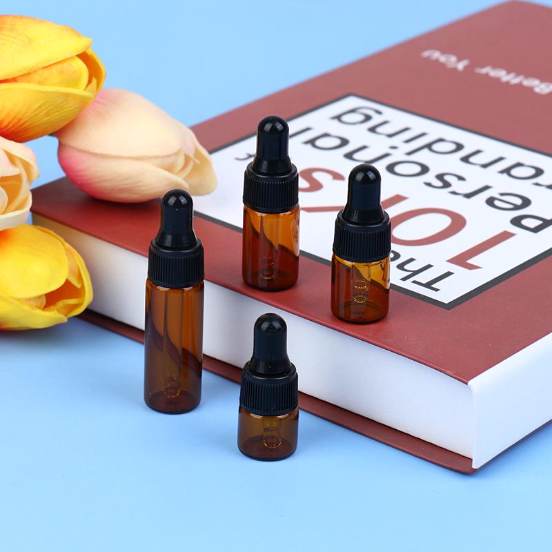 10 шт. Эфирное масло капельница стеклянные бутылки 1 мл 2 мл 3 мл 5 мл растительное масло эссенция
