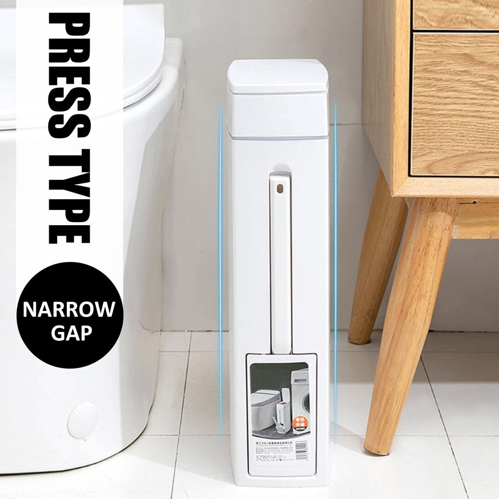 Узкий мусорный бак, набор ершиков для туалета, пластиковое мусорное ведро для ванной, мусорное ведро для кухни, мусорное ведро для мусора, бытовая уборка