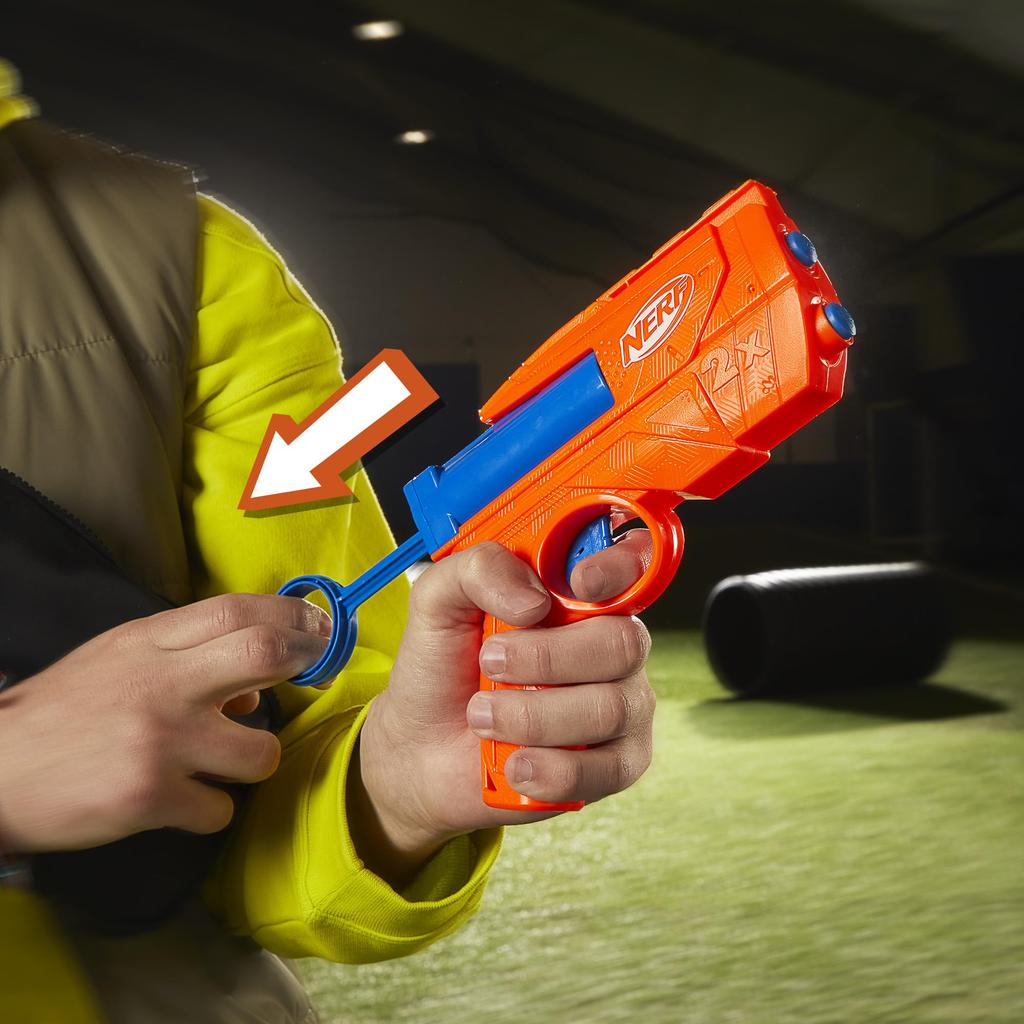 В комплект входят дротики Hasbro Nerf N Series Ward 2 N1 для стрельбы в помещении и на открытом воздухе для детей от 8 лет G0132 Оригинальный продукт Бластер, серия, игрушка и игра,