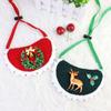 Dog Christmas Saliva Towel Hat Cute Pet Accessories Christmas Wreath Elk Cat Scarf Knitted Scarf Neck Cat Pet Accessories