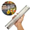 Стальная трубка для холодного копчения на гриле BBQ, генератор дыма для BBQ, дымогенератор из стальной сетки