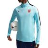 Мужская футбольная футболка с длинным рукавом Dri-FIT, облегающий крой, с логотипом, на молнии до середины груди, топ IB4998-482