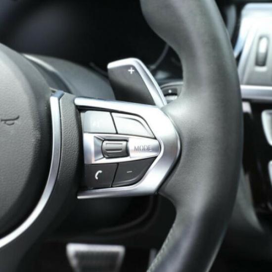 For BMW F10 F20 F13 F15 F16 X5 X6 Msport Steering Wheel Strip Frame Trim Silver