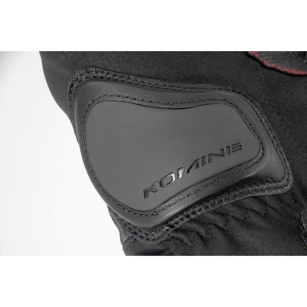 KOMINE Motorcycle Gloves – Winter Gloves "Carthago" (Black/Digital Camo, Size L) GK-801 1010 – Features Protectors and Stretch Material