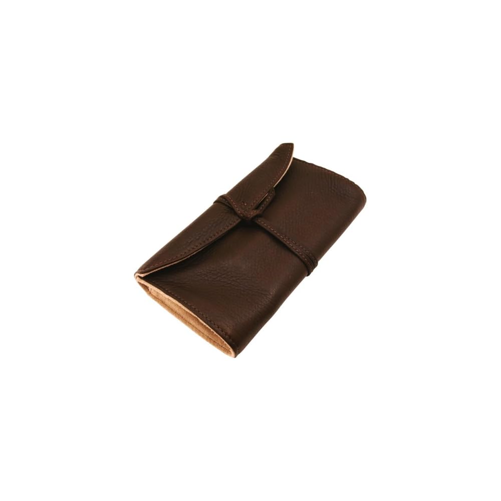 Pilot Pen Case Pensamble PSR5-01-DBN Dark Brown Leather Roll Design