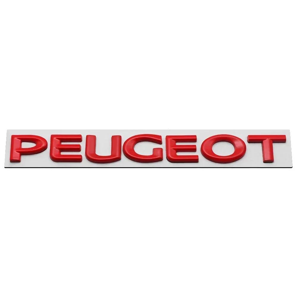 Metal Car Tail Letter Emblem Sticker Rear Trunk Badge Decoration for Peugeot 107 208 301 307 308 407 108 206 207 408 2008 5008