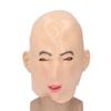 Полная голова женщины из латекса с реалистичными отверстиями для глаз, реалистичное женское лицо из латекса для косплей-вечеринки Cro