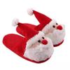 Women Indoor Santa Claus Slippers Home Floor Christmas Anti-slip Warm Cotton Shoes Women Casual Cute CartoonFurry Fluffy Slides