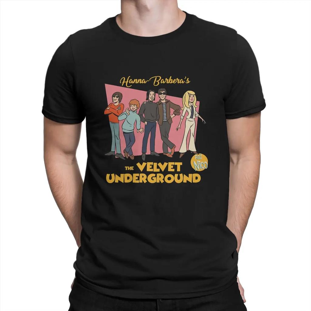 Мужская футболка The Velvet Underground And Nico Barbera Хлопковая футболка с круглым вырезом и коротким рукавом The Velvet Underground