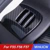Car Air Vent Cover Outlet Shell Case Housing Carbon Fiber Sticker For Mini Cooper One S F55 F56 F57 Hatchback Refit