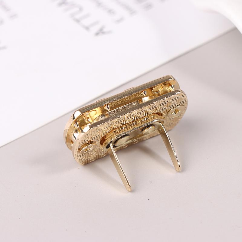 1Pc Metal Tiny Bag Clasp Turn Lock Twist Lock Clasp Leather Craft Women Bag Handbag Shoulder Bag Purse Diy Bag Hardware