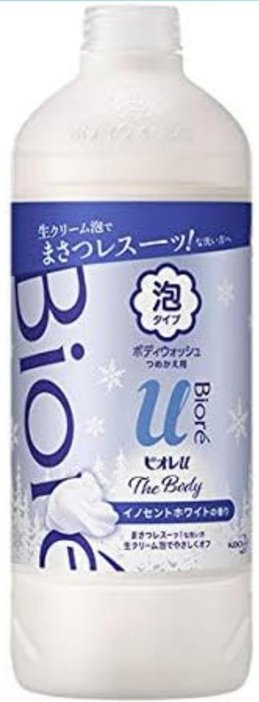 Biore U The Body Foam Type Innocent White Scent Pump 540ml Refill 450ml Included Ballpoint Body Color Will Be Delivered At + Bonus (eco Pen, Random)