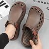 Quick-Dry EVA Solid Color Mens Sandals Fashion Trendy Lightweight Outdoor Travel Essentials Beach Shoes Casual Men's Slippers