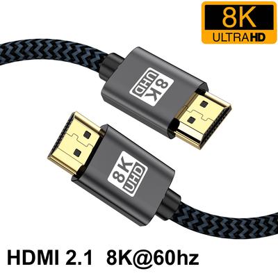Кабель HDMI-совместимый 1М/2М/3М 8K/60Гц 4K/120Гц HD UHD HDR ARC 48 Гбит/с Адаптер Кабель HDMI для ПК ТВ Ноутбука Проектора PS4 PS5