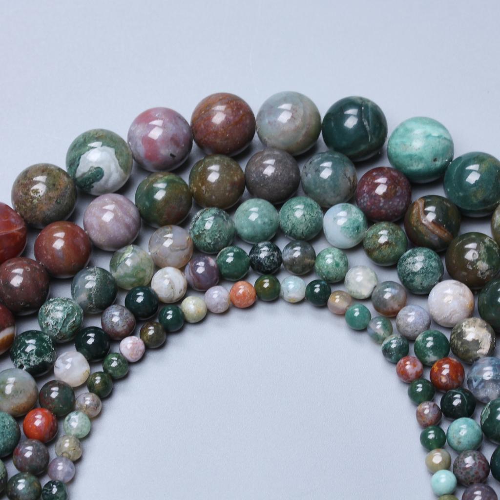 Товары для вечеринок, круглые, для браслетов, сережек, большого количества, подвески, сделай сам, 4/6/8/10/12 мм, свободные бусины-разделители, индийский агат, ручная работа, материал для бисероплетения