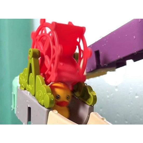 Playmax Spinning Water Slide Block 72p, Korean Bath Toys