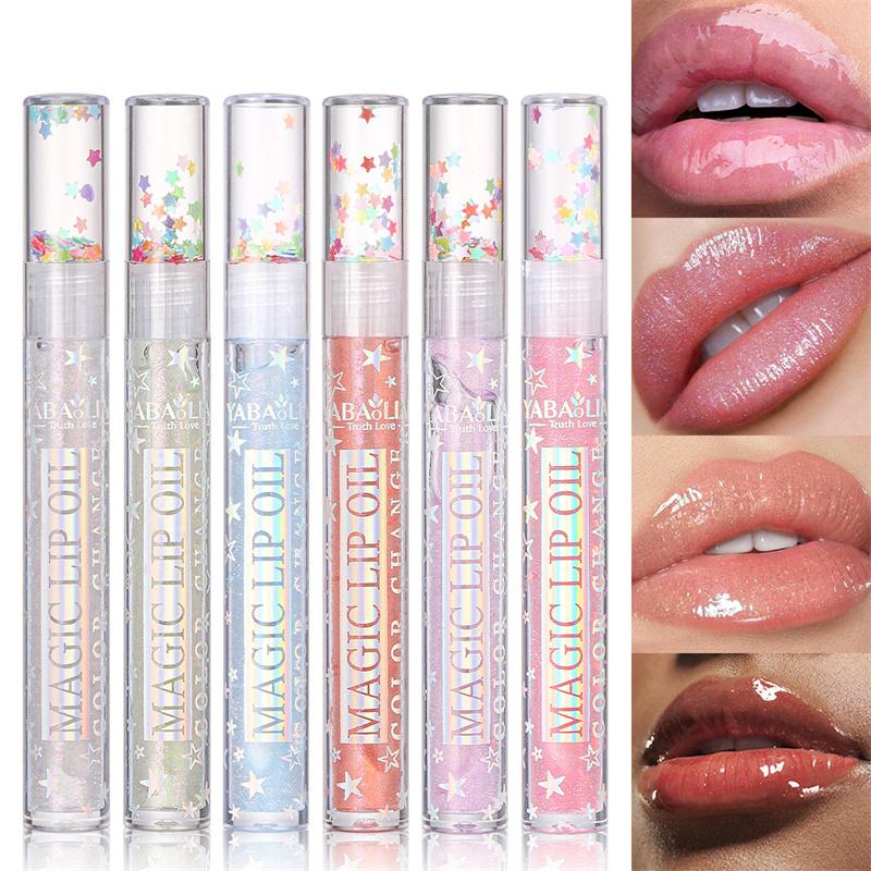 Glitter Hydrating Lip Plump Lip Glaze Removing Wrinkles Lip Gloss Volumizing Anti-crack Lip Balm