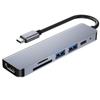 Док-станция расширения USB-C 6-в-1 для ноутбуков Huawei и MacBook — многофункциональный преобразователь