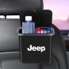 Car Trash Can Portable Hanging Vehicle Garbage Case Stickers For Jeep Wrangler Grand Cherokee Renegade Tyre Stem Air Caps AKT1
