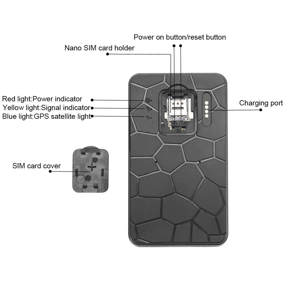 4G Tracking Device 10000mAh GPS Tracker Car 4G GPS Tracker Historical Track Query GPS Locator Magnet GPS Car Tracker