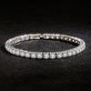 Модный браслет 925 серебряные ювелирные изделия с цирконием драгоценный камень корейский стиль аксессуары для рук для женщин свадебные подарки оптом